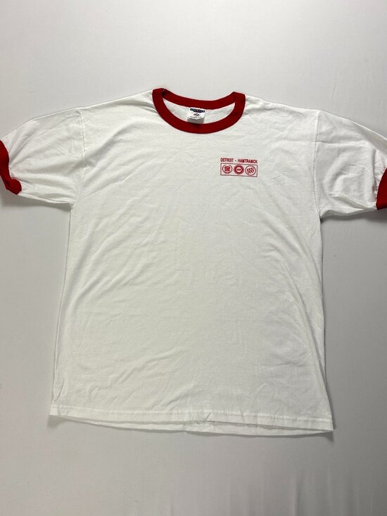 Jerzees Other - Vintage Detroit Hamtramck Cadillac UAW Buick Ringer Shirt Union Sz XL Deadstock